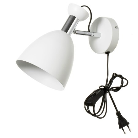 Sconces with a switch on the wire "Claudia" E27 40W white 28x15x20cm