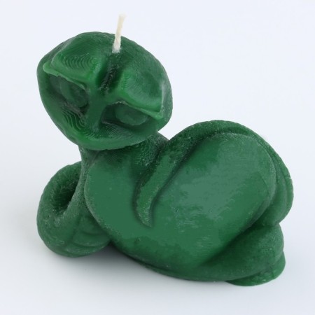 New Year's candle interior "New Year: snake cutie", green, 69 x 61 x 36-2