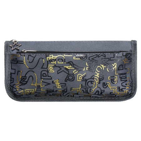 School Penal on the zipper Calligrata, 2 departments, gray-1