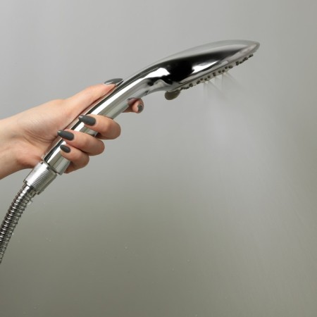 Showing watering can Accoona A333, 5 modes, plastic housing, chromium color-9