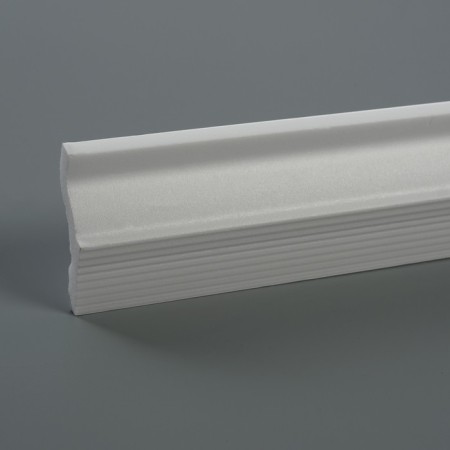Ceiling skirting board 06013E, white 54x27x2000 mm-3