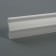 Ceiling skirting board 06013E, white 54x27x2000 mm