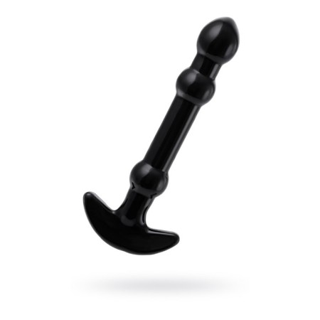 Unrealistic phallimitator Sexus Glass, glass, black, 19 cm