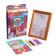 Stained Mini-Cartin "New Year! Santa Claus with a gift "
