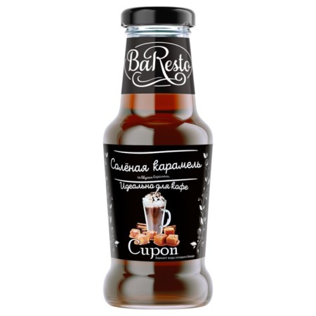 Baresto Salt Caramel syrup, 250 ml