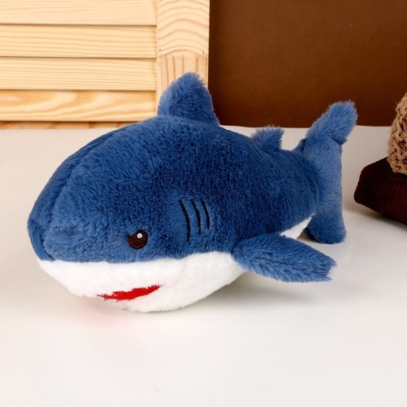 Soft toy "Shark", 25 cm, blue color
