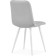 Stool on a metal frame Dani metal/velor, white/light gray 43x48x85 cm