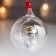 Souvenir Polystone, glass "Tigeron with a golden wreath in a ball" 8.2x7x8 cm