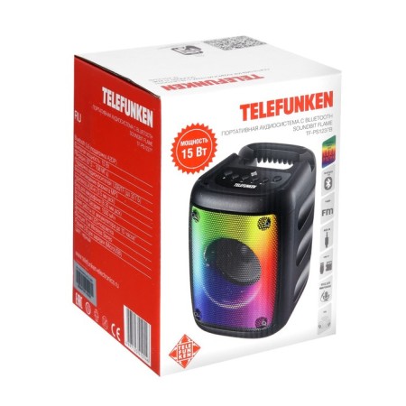 Portable column Telefunken TF-PS1237B, 15W, 1500 Mach, FM, BT, USB, TWS, HIGH-7