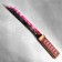 The souvenir is wooden "Tanto knife", in the scabbard, pink