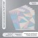 Scrapbooking paper gold "Triangles" density 180 grams set 5 pcs 30.5x32 cm