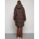 Coat insulated winter female, size 52, brown color