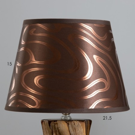 E14 40W chocolate 22.5x22.5x38cm RISALUX desktop lamp E14-2