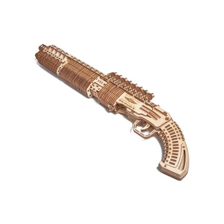 Mechanical wooden team model Wood Trick SG-12 ShotGun shotgun-3