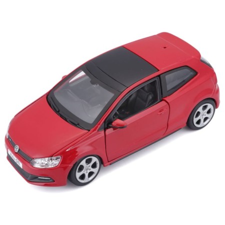 BBURAGO VW Polo GTI Mark 5, Die-Cast, 1:24, opening doors, red red-5
