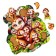 Puzzle liner "Monkey with kids", 14 details