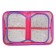 Penal 3 sections, tab inside, 140 x 210 x 40 mm, fabric, calligrata top block "Cute fluffy"