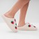 Women's slippers, size 36-37, white color