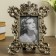 Photo frame Polystone 10x15 cm "Empire" Elevated silver 28.5x21 cm