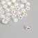 Decor for creativity Plastic "Bigating Halves" set of 30 pcs 0.8x0.8 cm