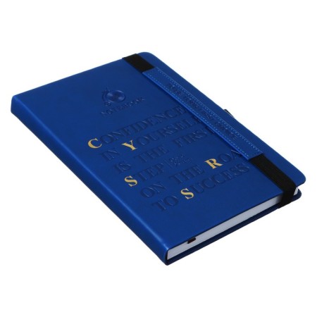 The diary is low, the PVC cover, A5, 140 sheets, cage, elastic band, "office", mix-3
