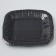 Plate plate disposable square "black", square, 16.5x16.5 cm
