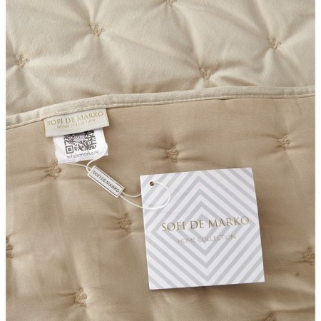 Kit: bedspread, pillowcase, size 240x260 cm, 50x70 cm - 2 pcs, color cream-2