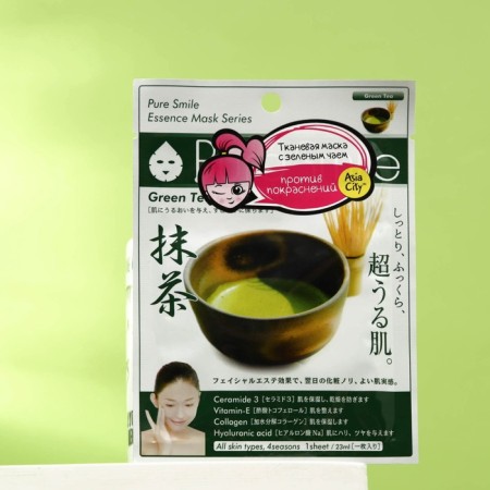 Sunsmile Essence Face Mask “Sedeem”, with green tea extract, 1 pc.