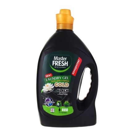 Master Fresh Gold washing gel "Black Protection Formula", Black, concentrate, 2.75 liters