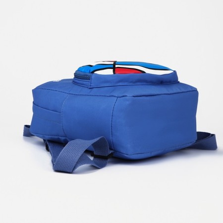 Baby backpack on lightning, 3 outer pockets, blue color-4