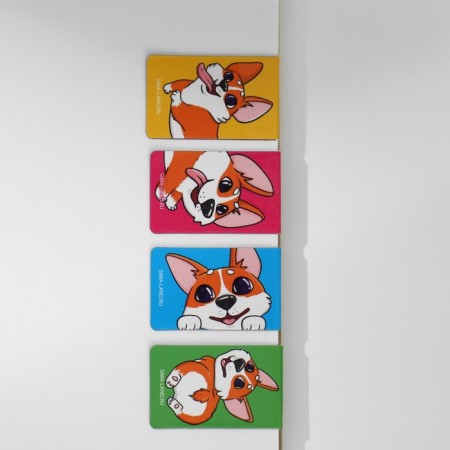 Set in the portfolio: A5 diary, magnetic bookmarks and pen "For those who have paws"-2