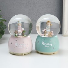 Souvenir Polystone Water Ballion Music, Light 