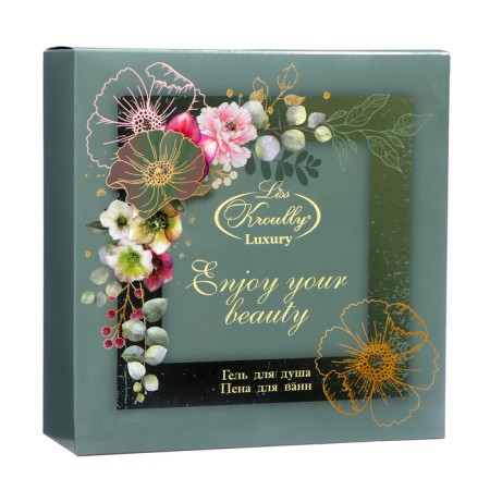 Gift set of cosmetics Liss Kroully: shower gel, 260 ml + bath foam, 260 ml-6