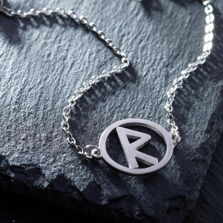 Bracelet-reinforcing "runes" travels, color silver, 17 cm-5