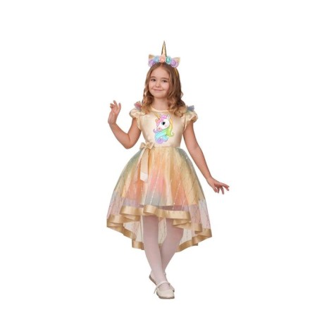 Carnival costume "Unicorn", dress, headdress, p. 28, height 110 cm