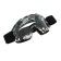 Glasses-mask for motorcycle driving, transparent glass, white-black color, OM-20