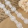Lace Hipure, 30 mm × 8 ± 0.5 m, white color