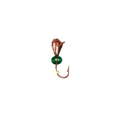 Mormyshka drop (Halvanik copper), weight 0.3 g, size 3