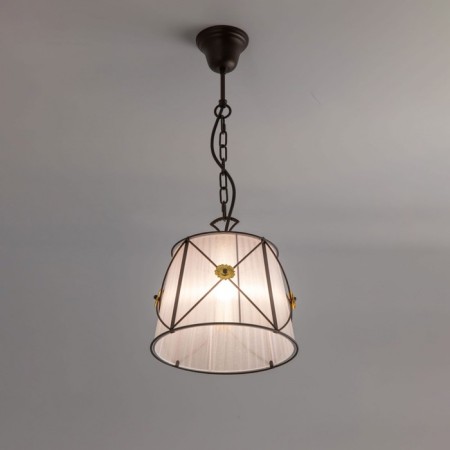 Suspended Citilux “Dresden” CL409212, 28x28x40 cm, 1x100W, e27, brown color-1