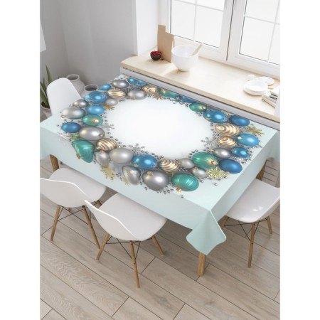 Tables on the table "Circle of balls", rectangular, Saten, size 120x145 cm