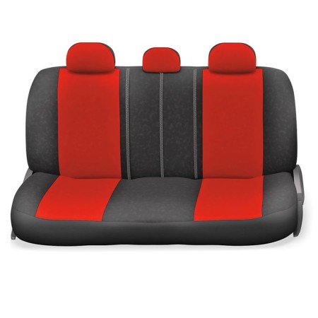 Autoshekhli university Autoprofi Comfort, COM-1105H BK/RD (M), velor, a set of 11 objects, black/red color-2