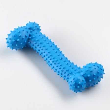 A set of toys for medium dogs "bone (16 cm) and rope (90-100 g)", blue-2