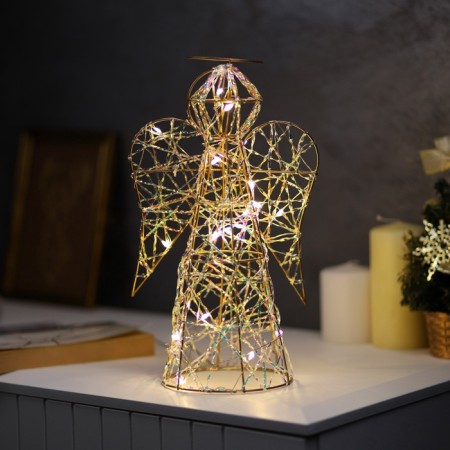 LED figure "Angel" 29x17x16 cm, 20 LED, AAX2 batteries (not in the kit), warm white glow