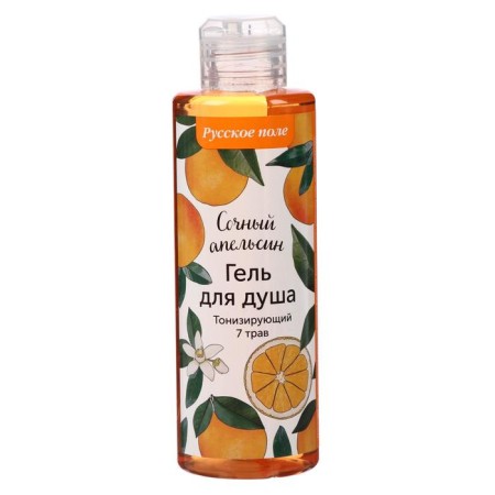 Soul gel Russian field "Toning", orange, 250 ml