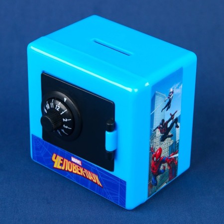 Piggy bank safe, 8.8 cm x 7.5 cm x 8.8 cm "Spider-Men", Spider-Man-2