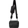 Cross-Bodi bag with Mumi zipper, external pocket, black color