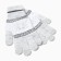 Gloves female, light gray, size 18