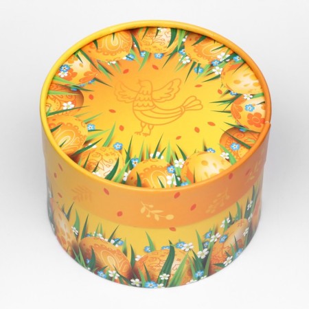 Box "Easter eggs on orange", hooked, 13 x 8.5 cm-2
