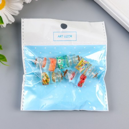 Suspension for creativity glass, plastic "Fruits in the flask" MIX 2.8x1.5 cm-3