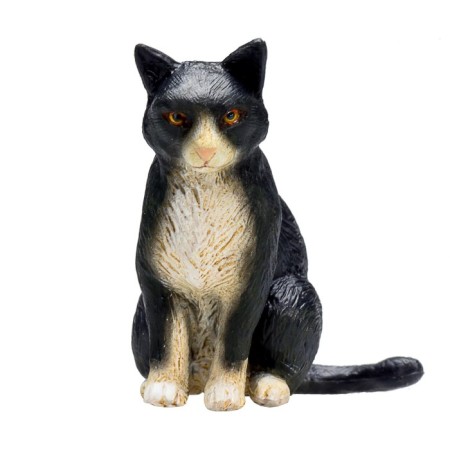Figure Konik "Cat, black and white (sitting)"-2